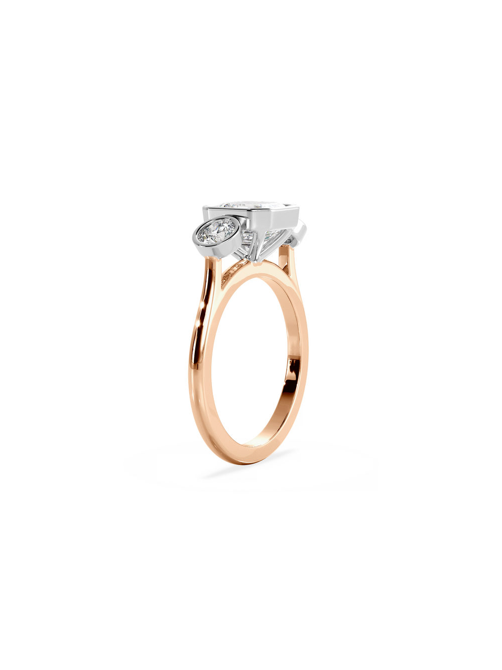 Asscher Bezel Cosmic Trio - View 