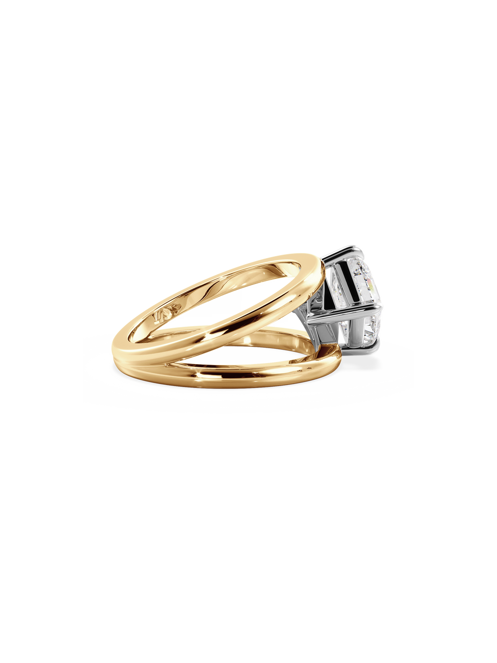 Asscher Signature Double Band Ring - View 