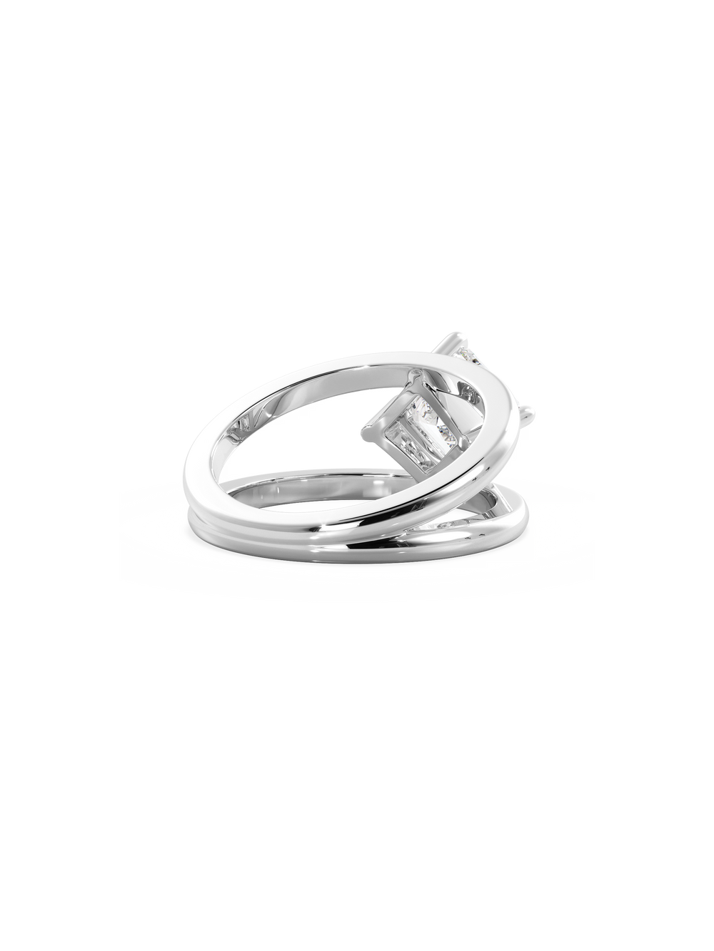 Asscher Signature Double Band Ring - View 