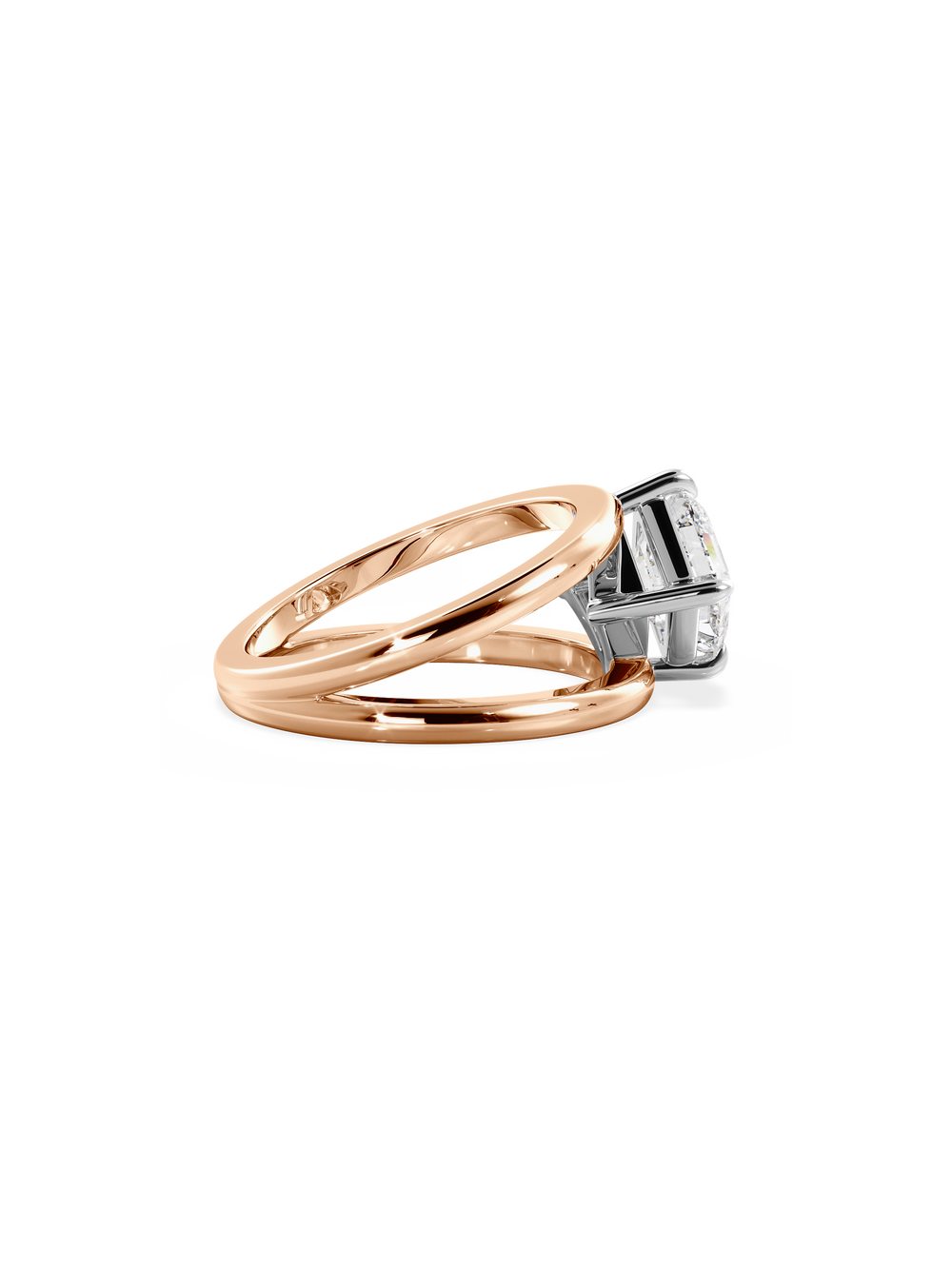 Asscher Signature Double Band Ring - View 