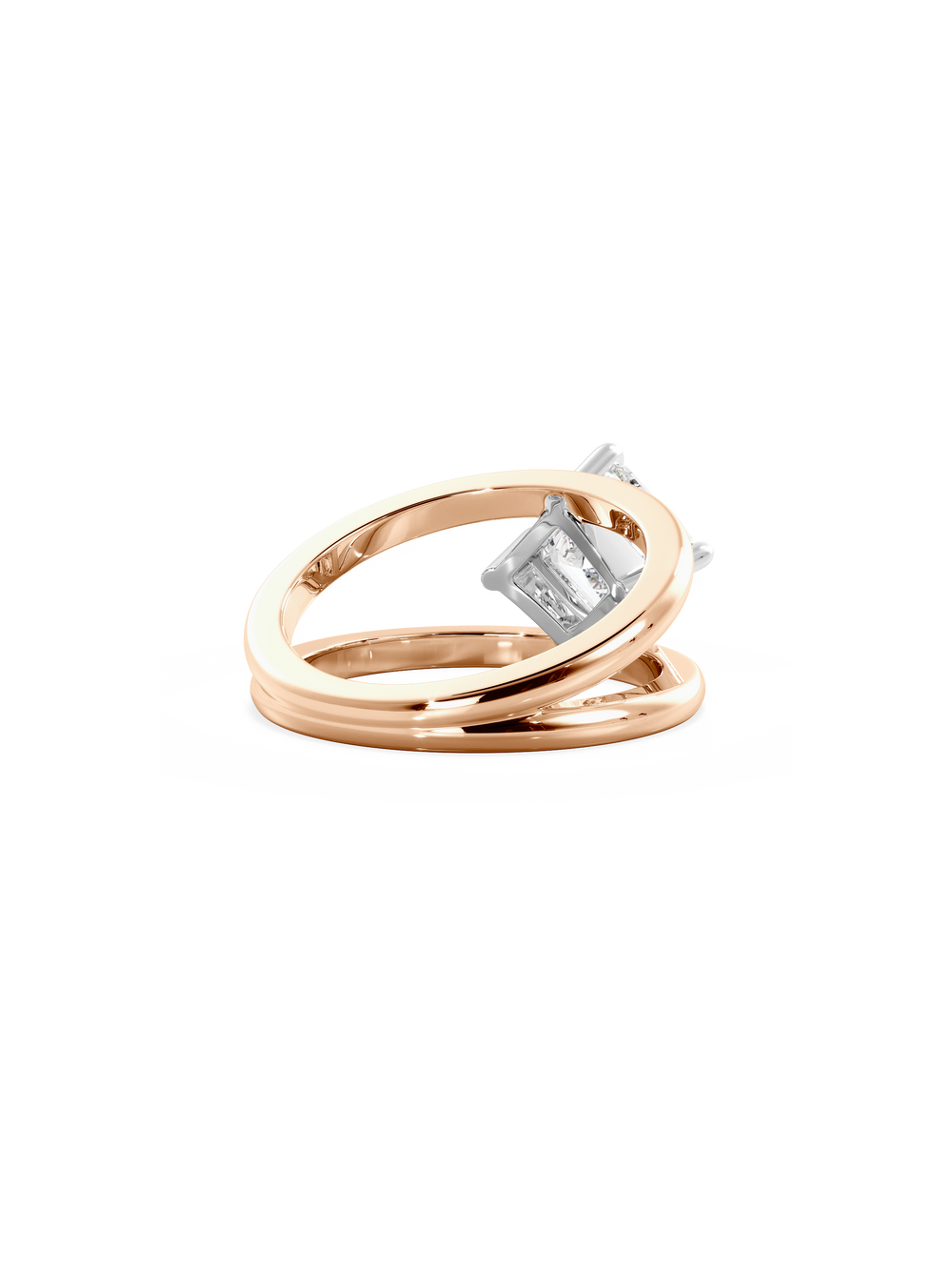 Asscher Signature Double Band Ring - View 