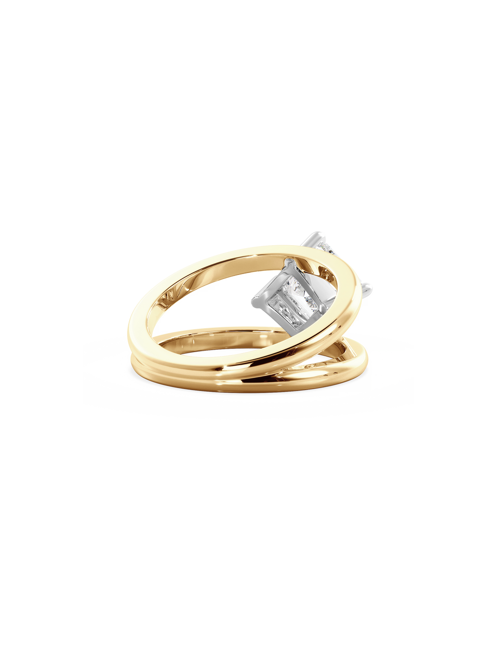 Asscher Signature Double Band Ring - View 
