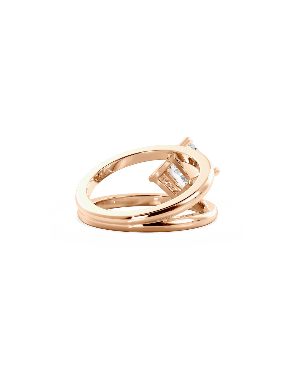 Asscher Signature Double Band Ring - View 