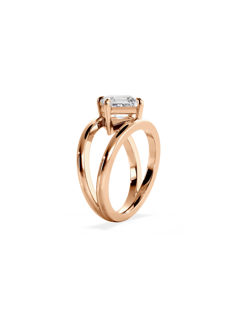 Asscher Signature Double Band Ring - View 