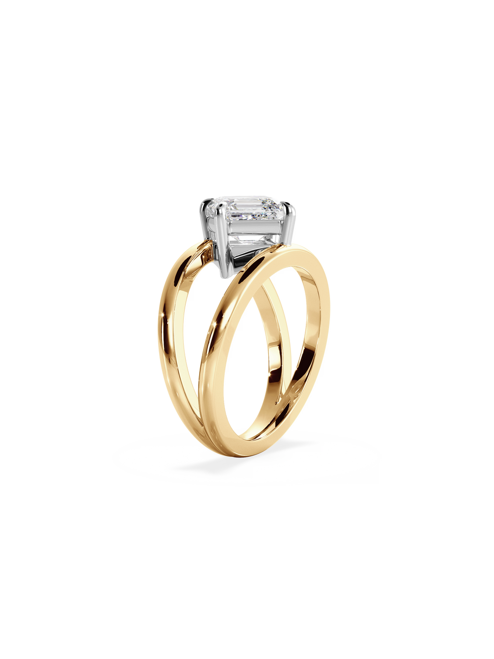 Asscher Signature Double Band Ring - View 