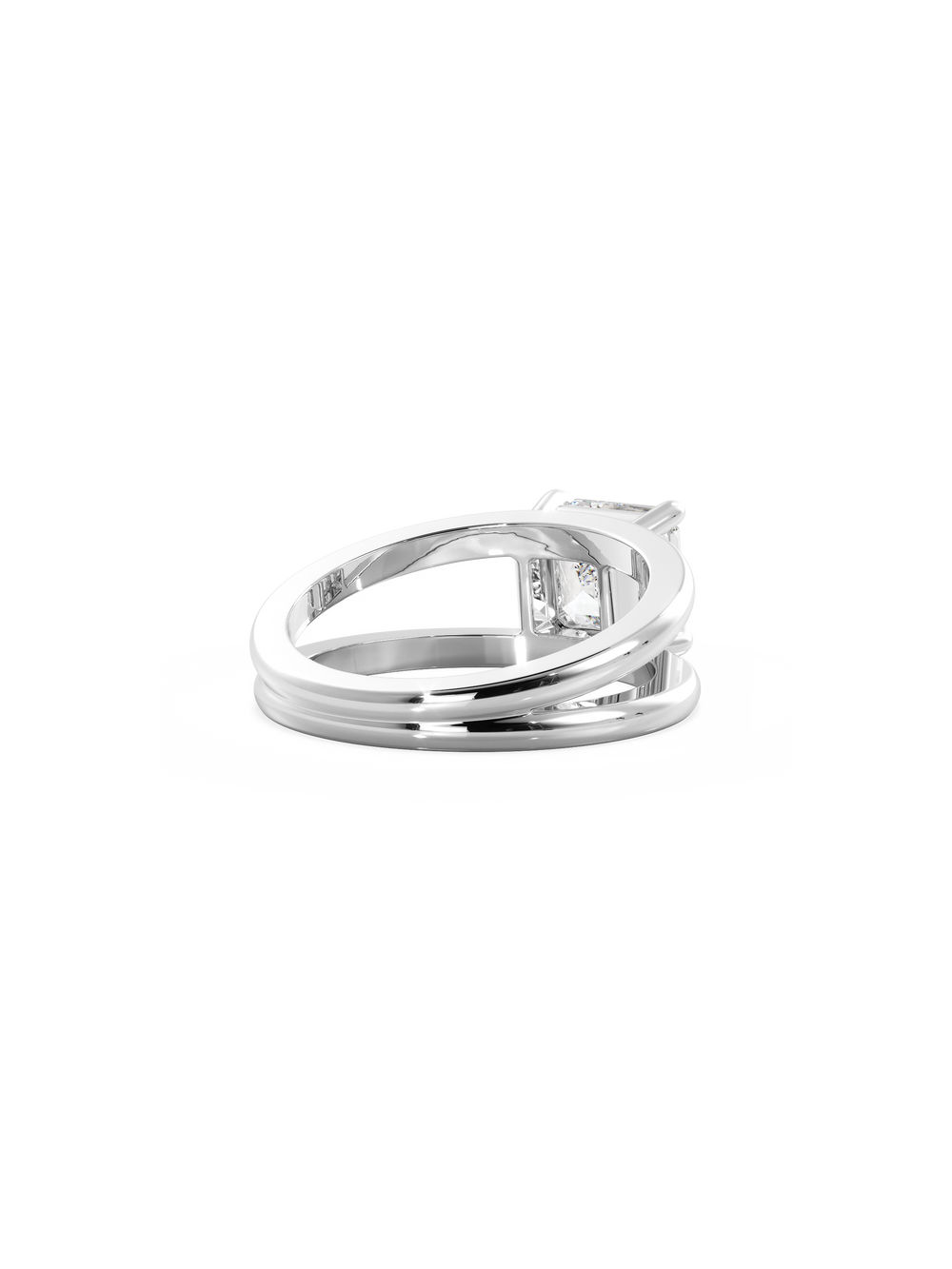 Asscher Signature Double Band Ring - View 