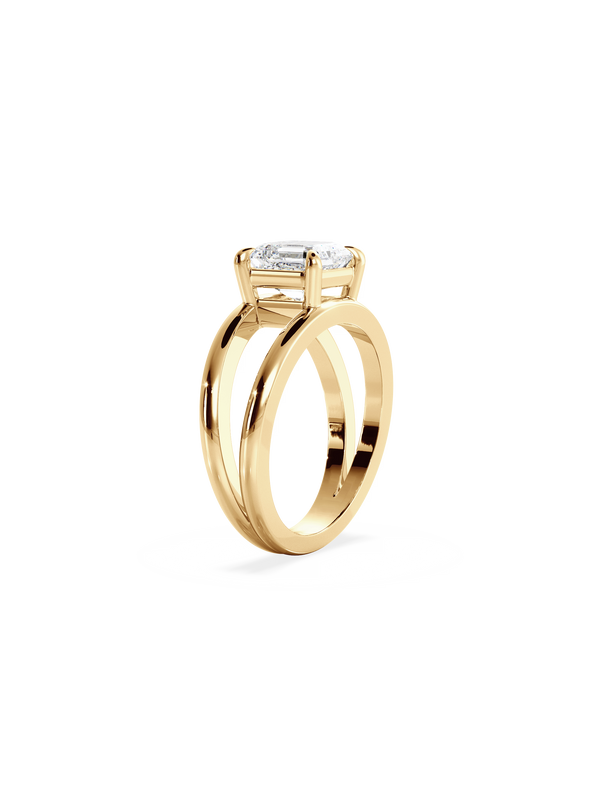 Asscher Signature Double Band Ring