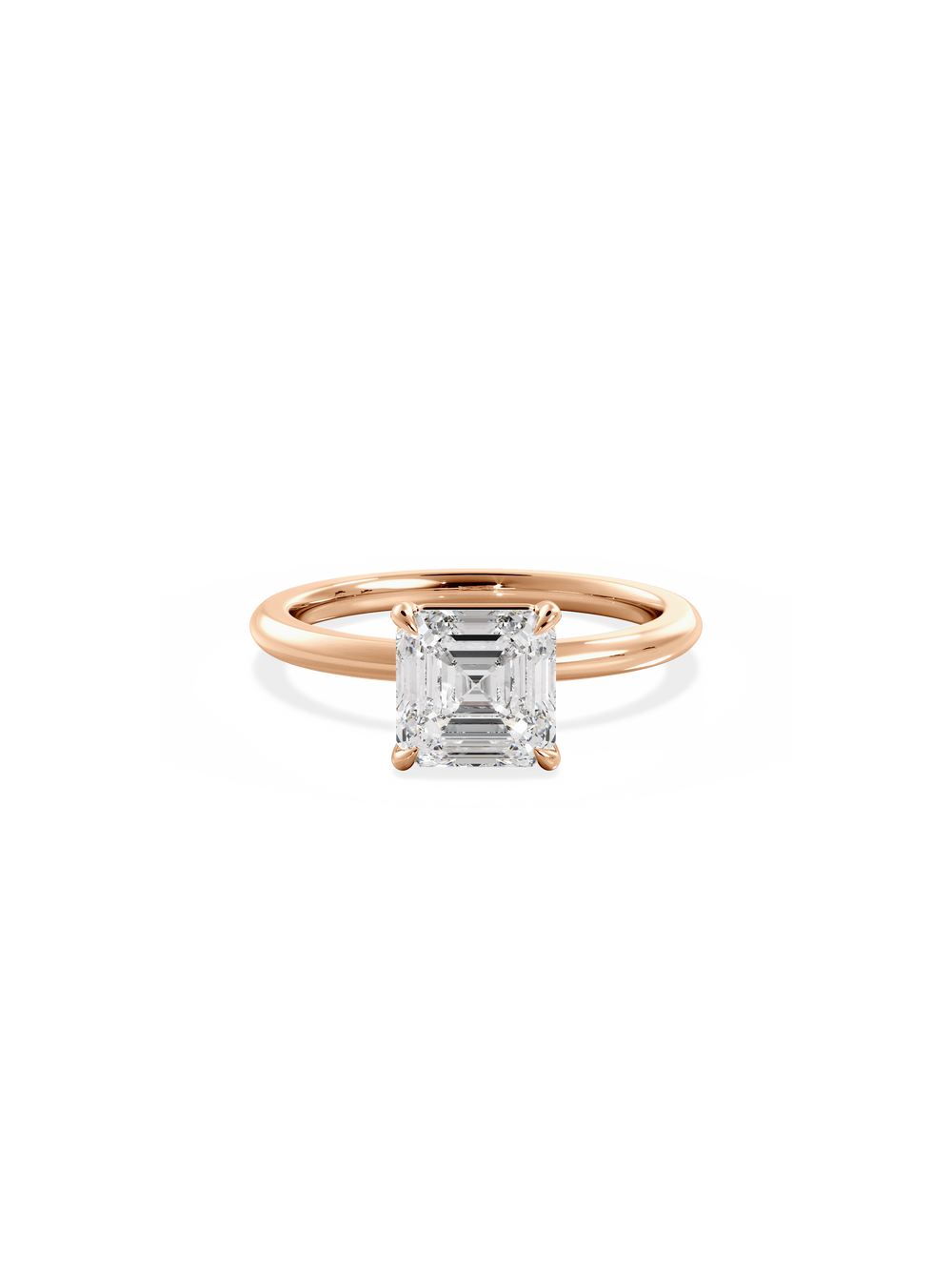 Asscher Ceremonial Solitaire - View 