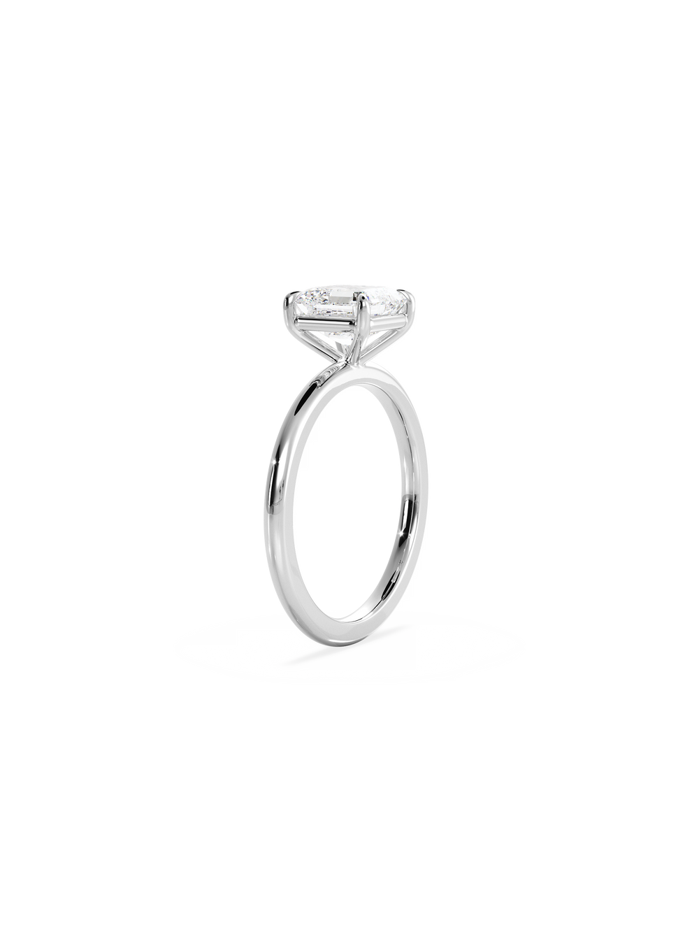 Asscher Ceremonial Solitaire - View 