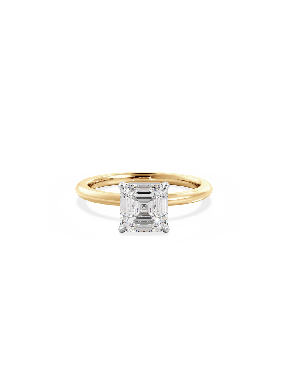 Asscher Ceremonial Solitaire - View 