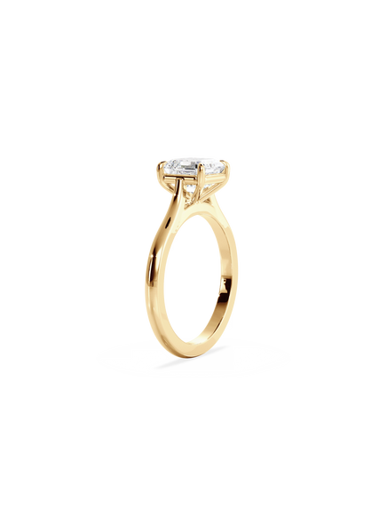 Asscher Classic Solitaire Ring