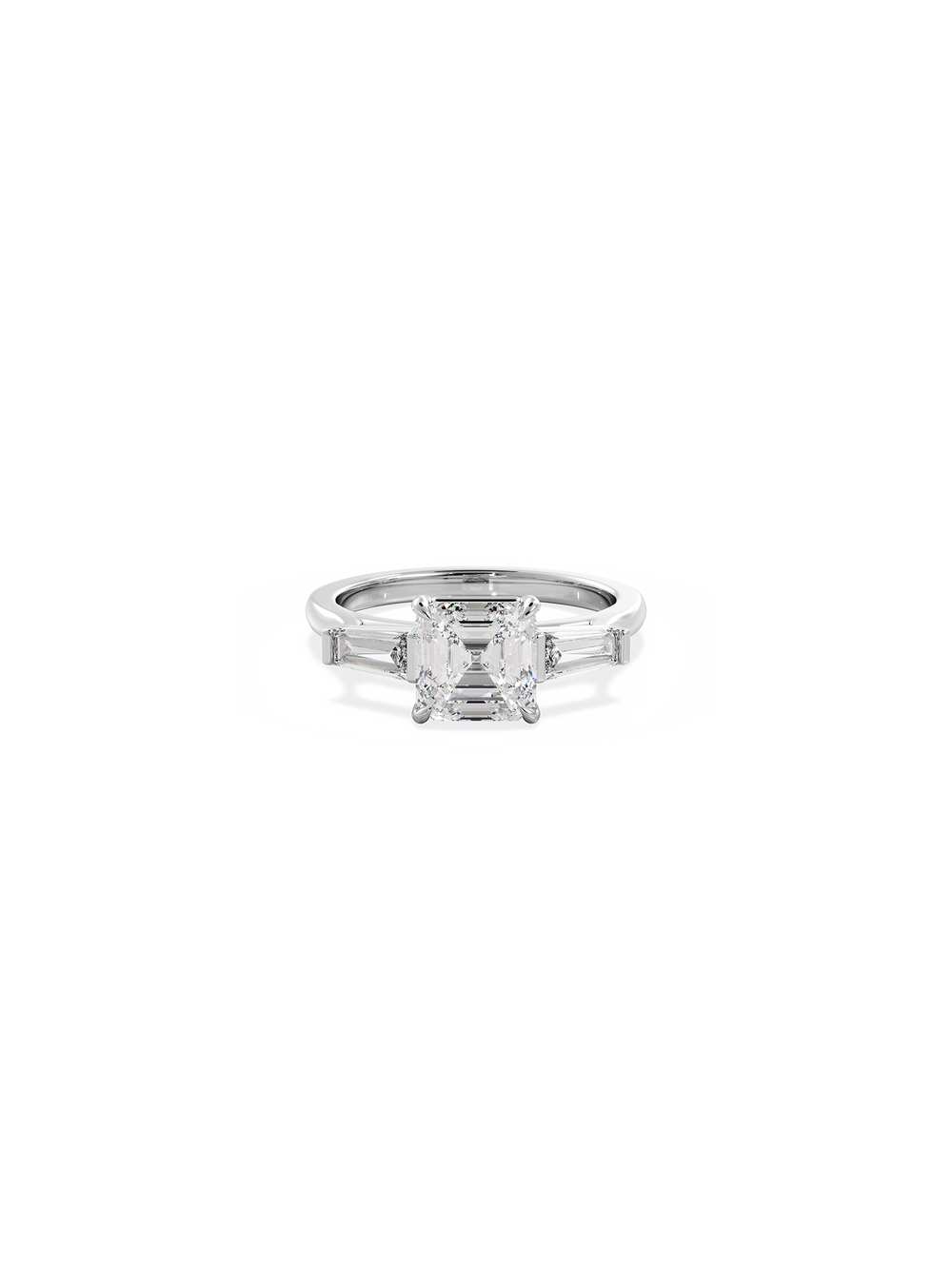 Asscher Lyra Ring - View 