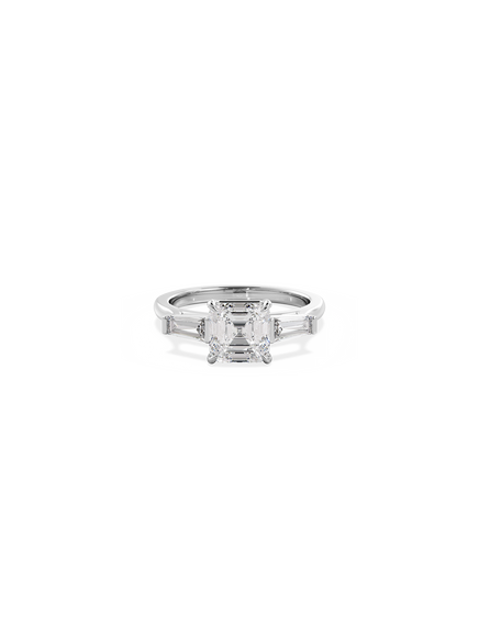 Asscher Lyra Ring
