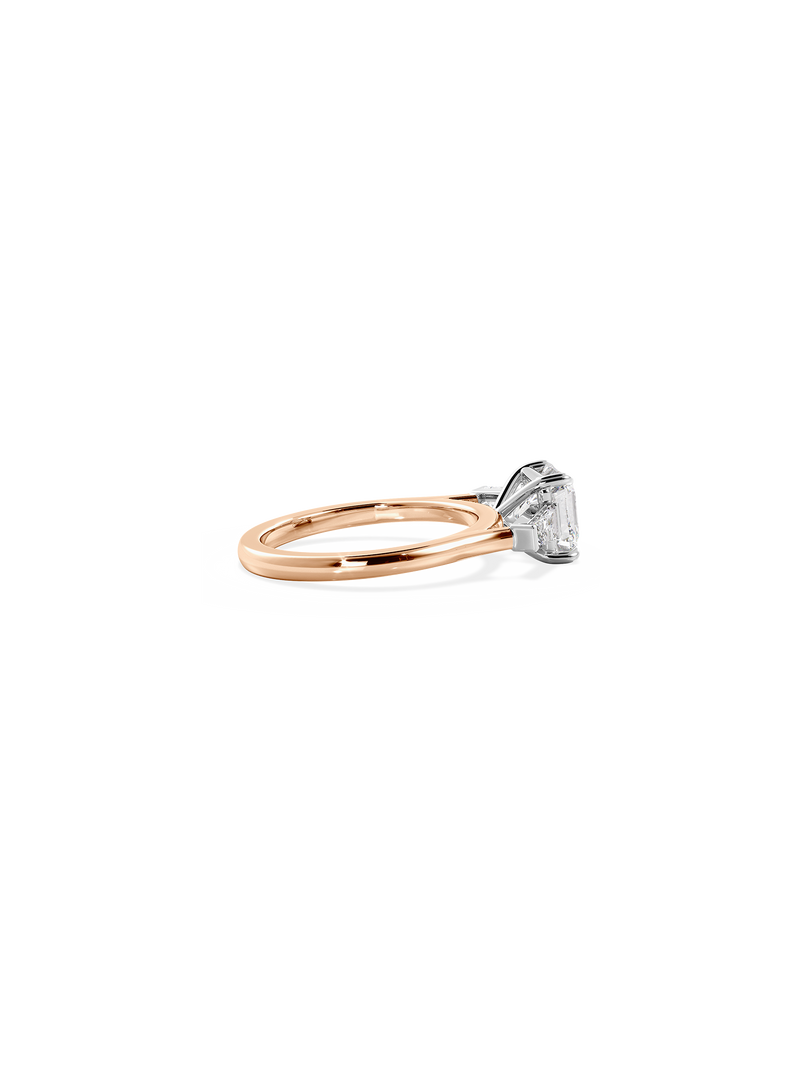 Asscher Lyra Ring