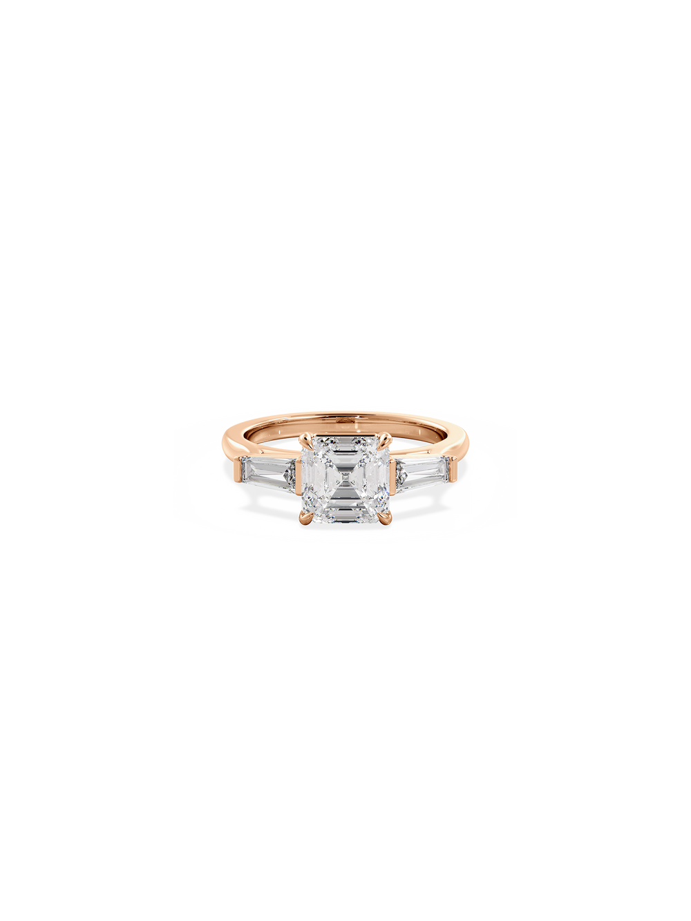 Asscher Lyra Ring - View 