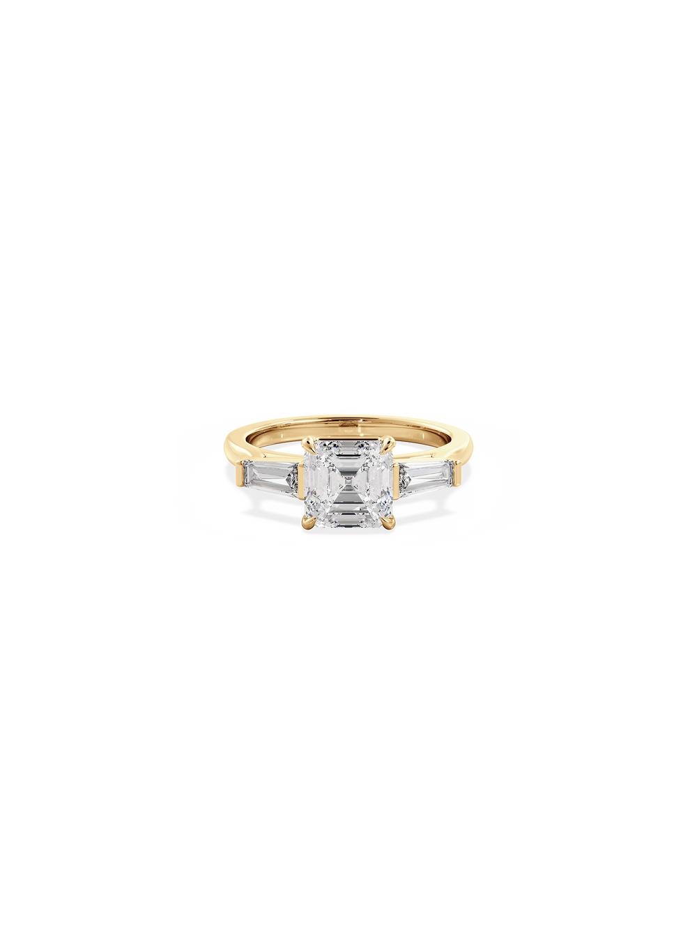Asscher Lyra Ring - View 