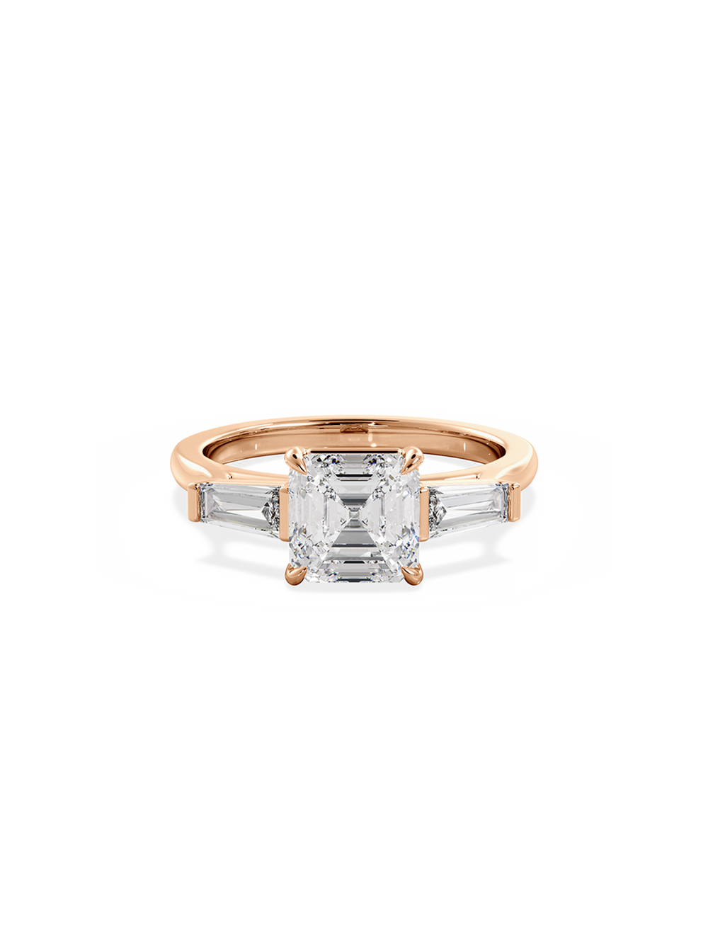 Asscher Lyra Ring - View 