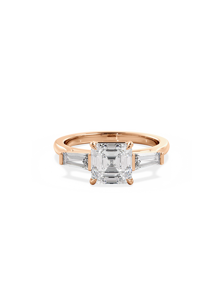 Asscher Lyra Ring