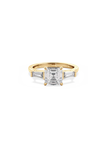 Asscher Lyra Ring