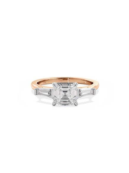 Asscher Lyra Ring