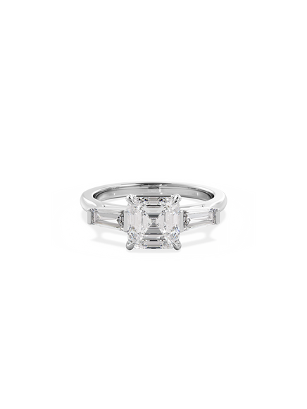 Asscher Lyra Ring