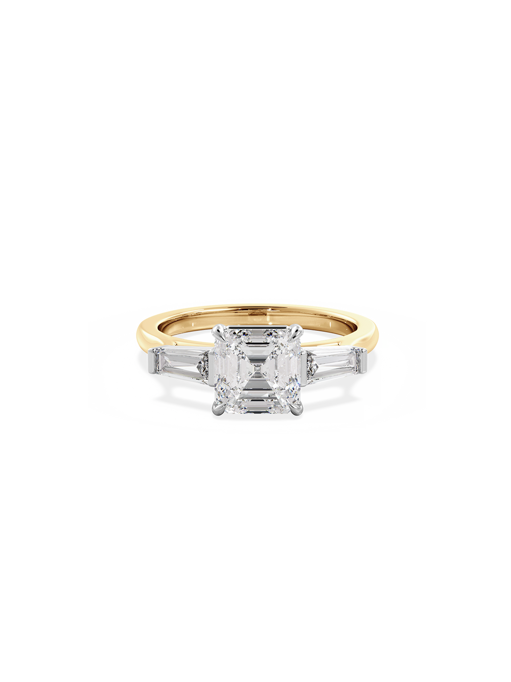 Asscher Lyra Ring - View 