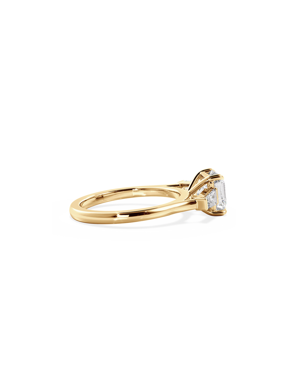 Asscher Lyra Ring - View 