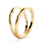 2.79cttw Oval Three-Stone Double Band Ring