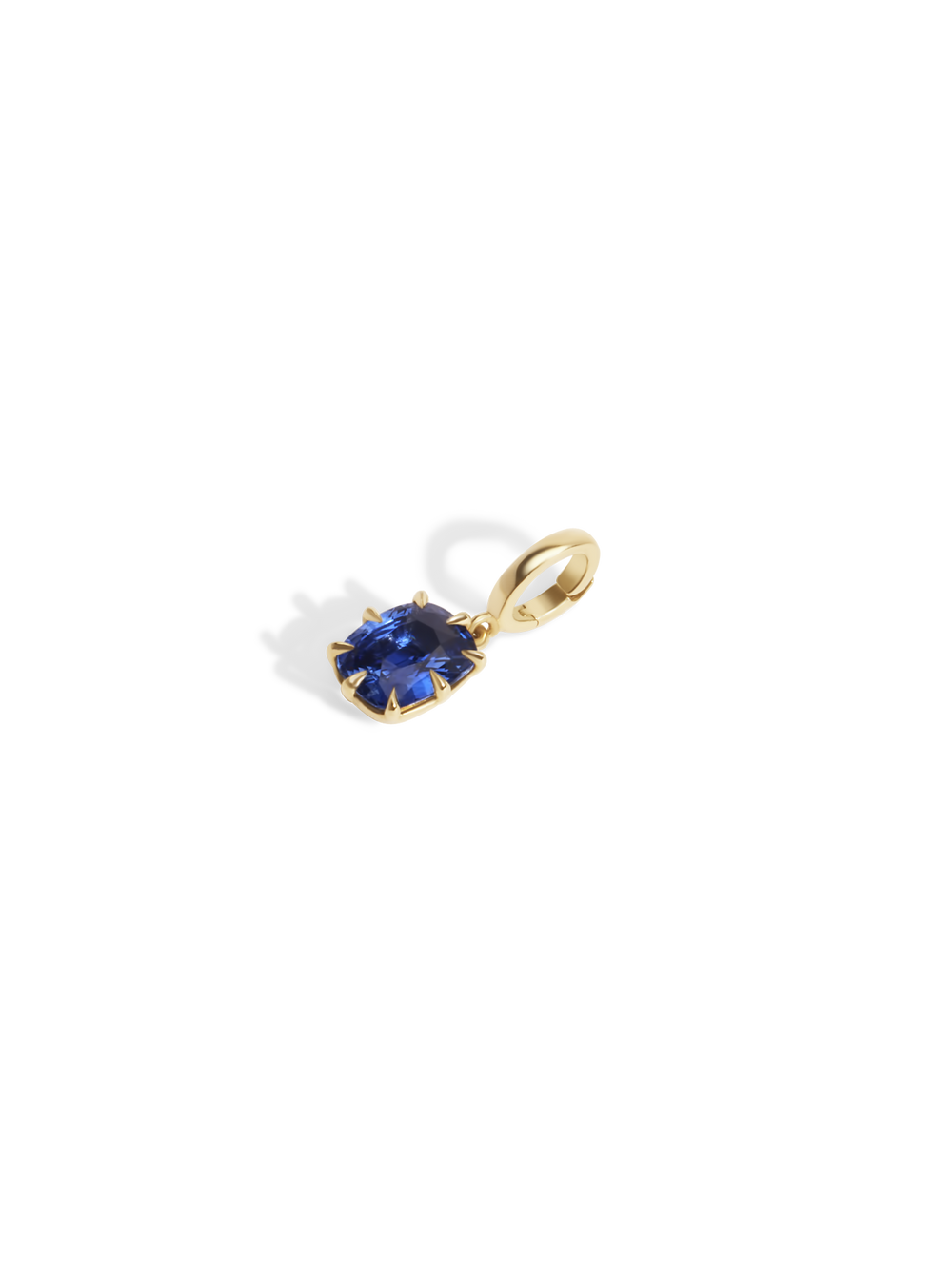2.38ct Elongated Cushion Sapphire Bespoke Pendant - View 