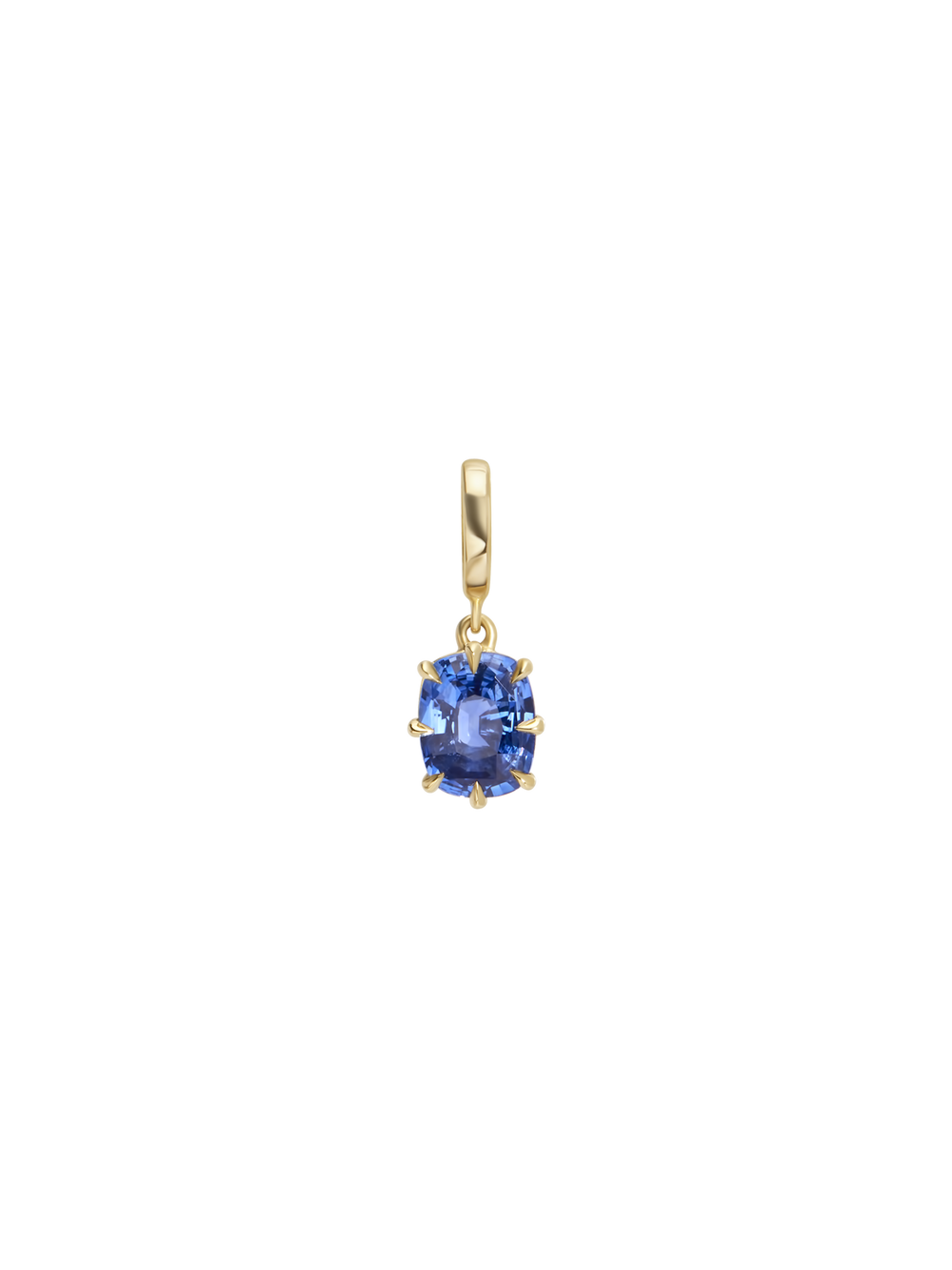 2.38ct Elongated Cushion Sapphire Bespoke Pendant - View 