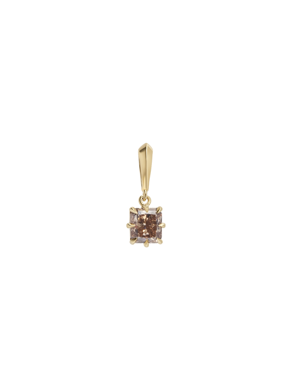 3.03ct Radiant Champagne Diamond Bespoke Pendant