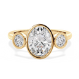 Elongated Cushion Bezel Cosmic Trio