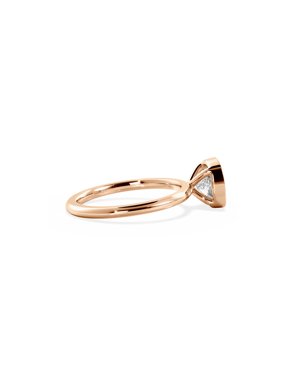 Cushion Signature Bezel Solitaire - View 