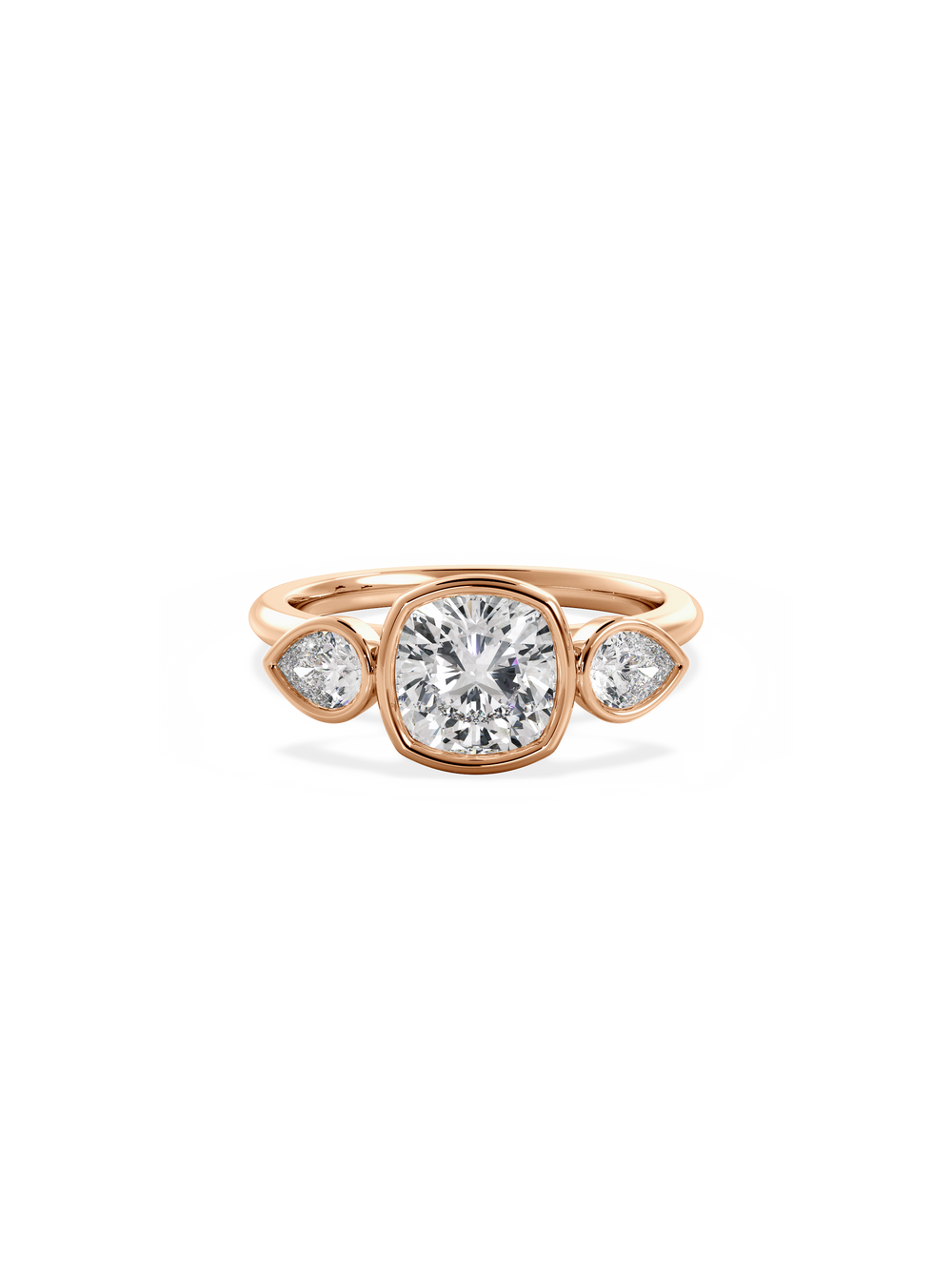 Cushion Bezel Amira Ring - View 