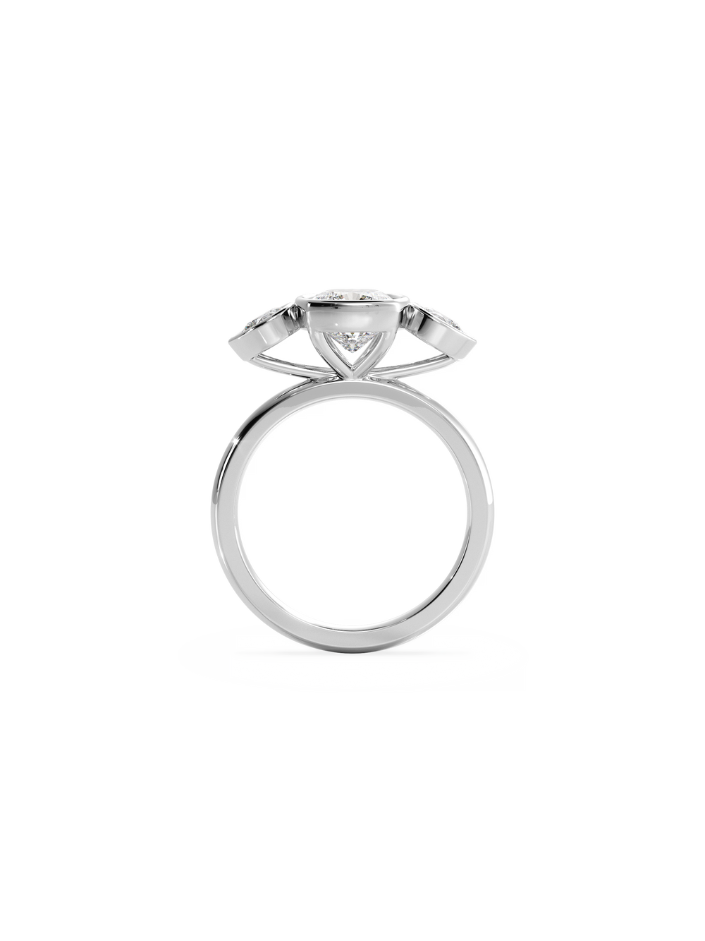 Cushion Bezel Amira Ring - View 