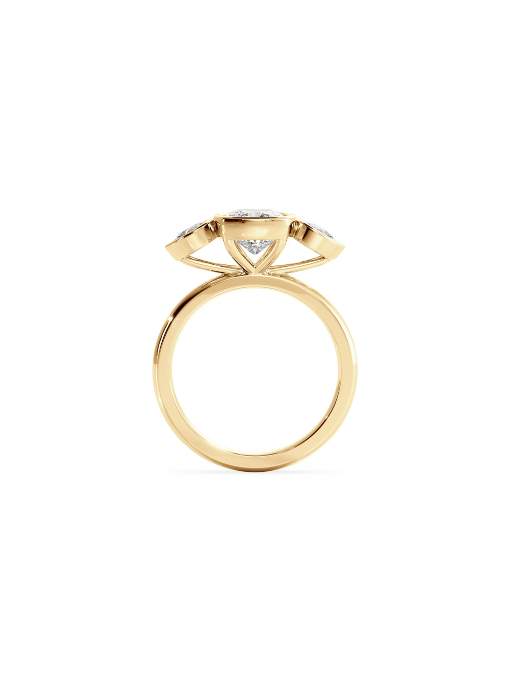 Cushion Bezel Amira Ring - View 