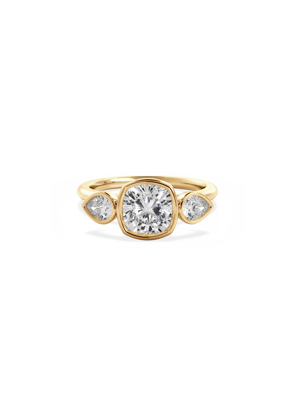 Cushion Bezel Amira Ring - View 