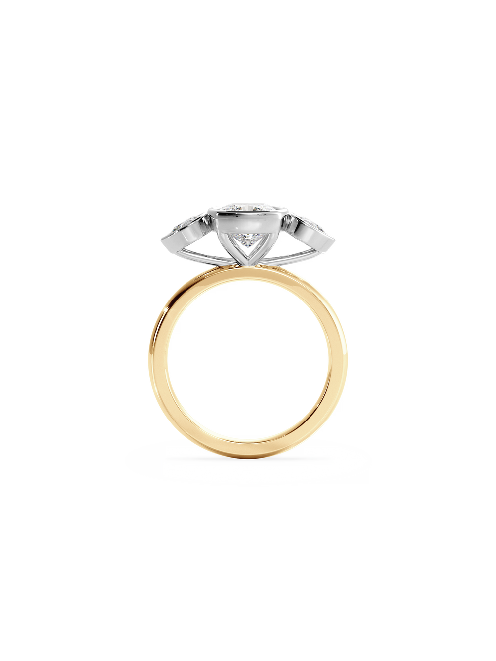 Cushion Bezel Amira Ring - View 
