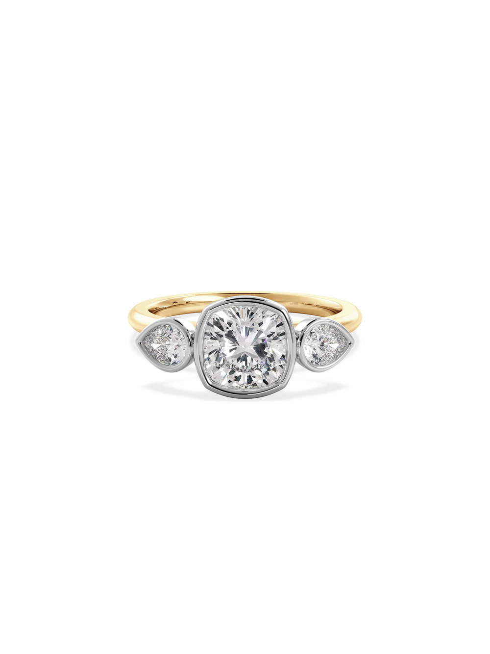 Cushion Bezel Amira Ring - View 