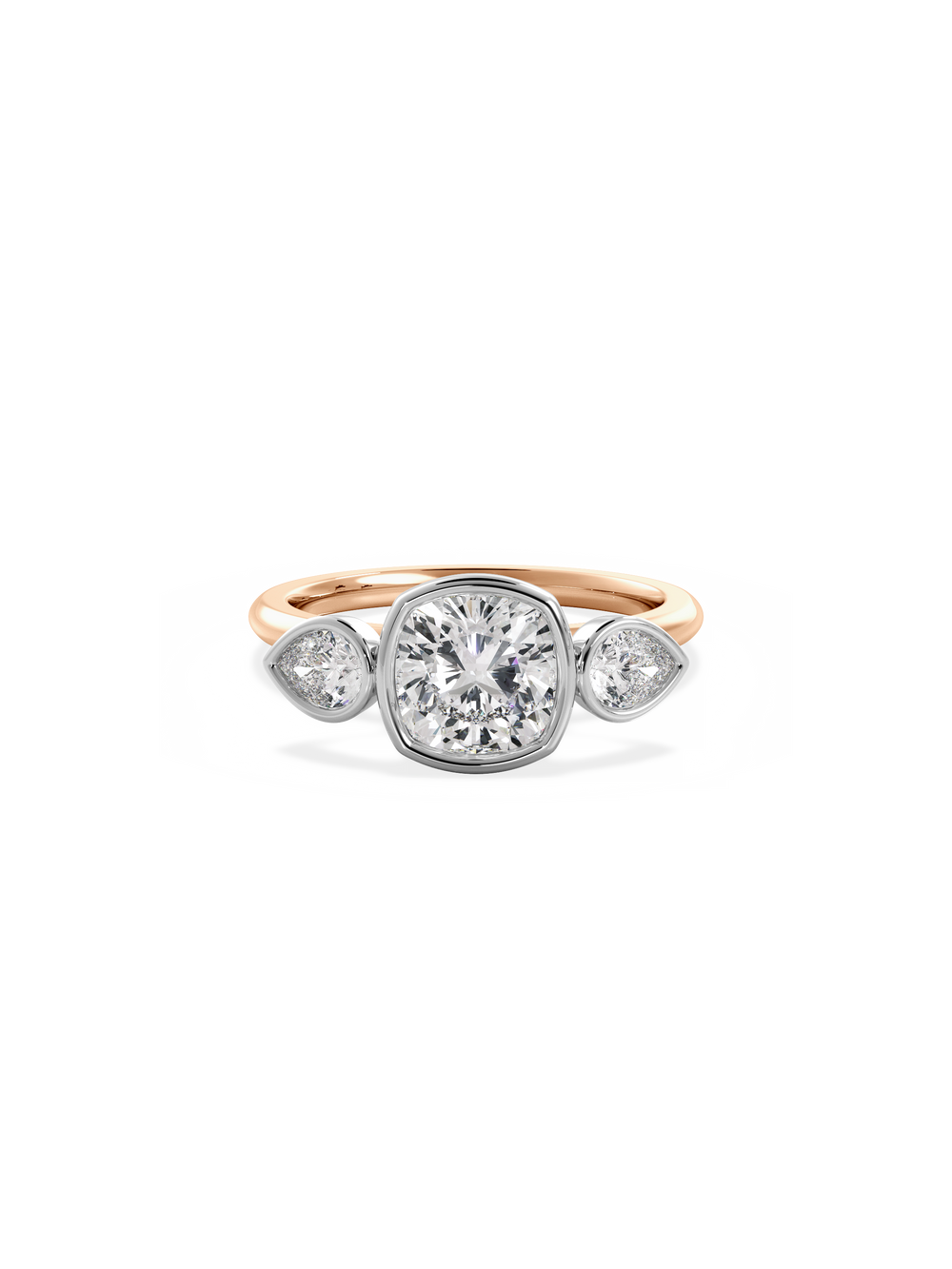 Cushion Bezel Amira Ring - View 