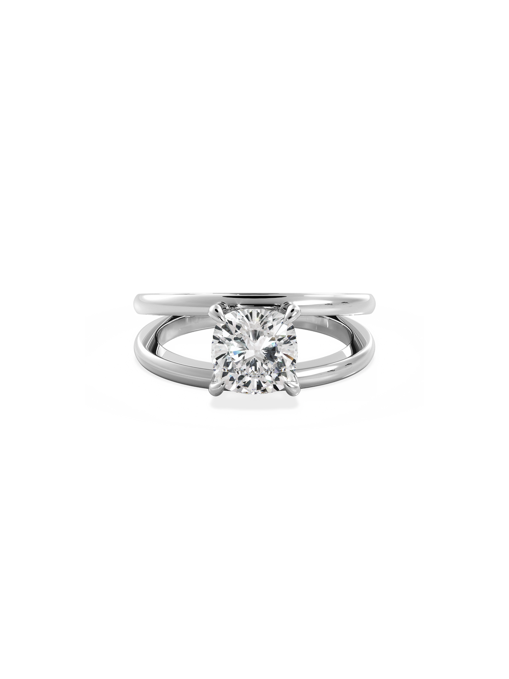 Cushion Signature Double Band Ring - View 