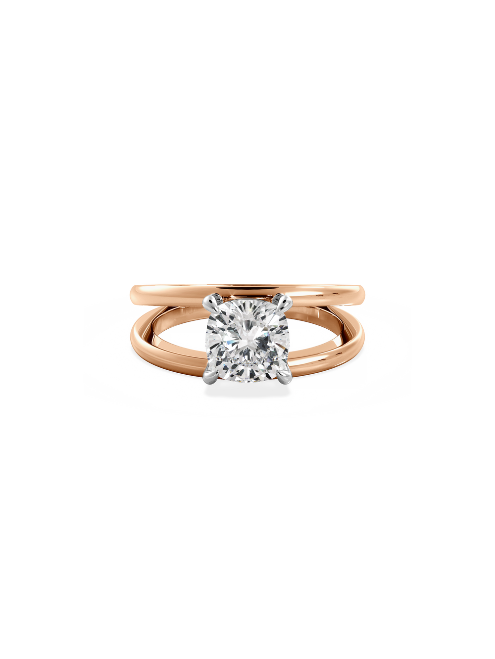 Cushion Signature Double Band Ring - View 