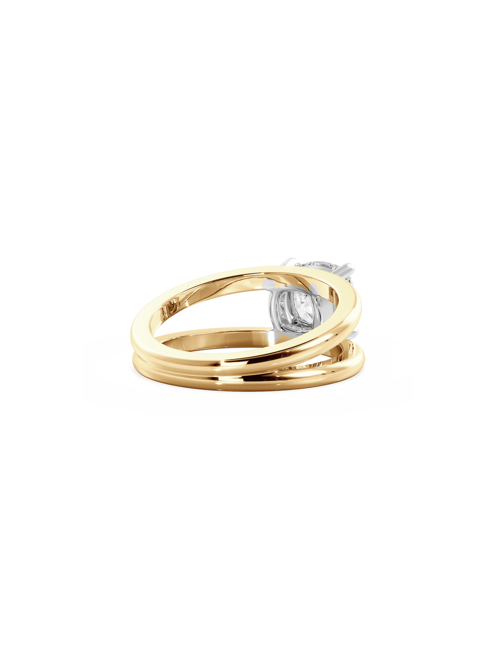 Cushion Signature Double Band Ring - View 