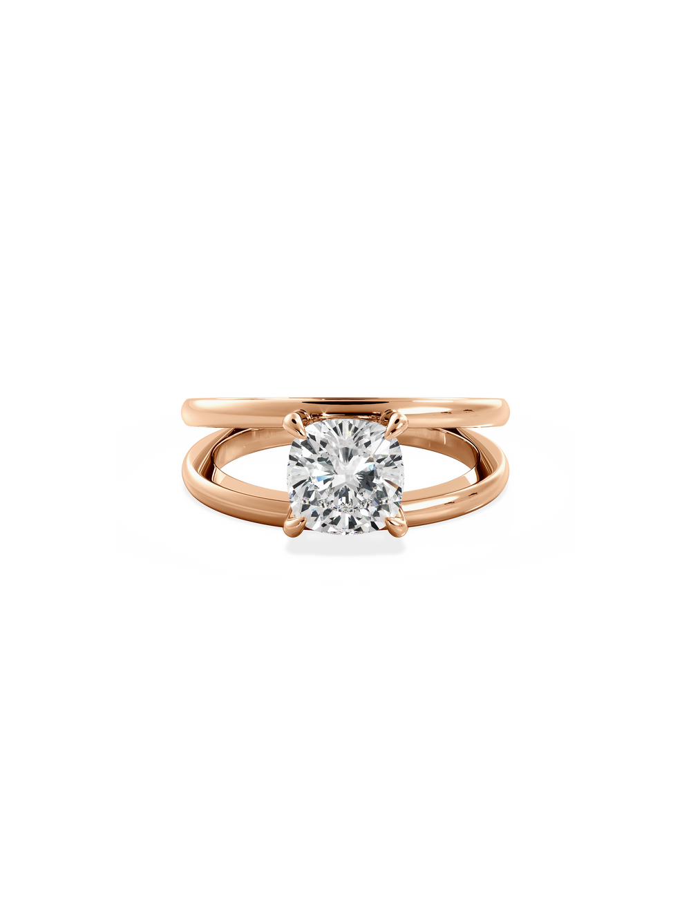 Cushion Signature Double Band Ring - View 