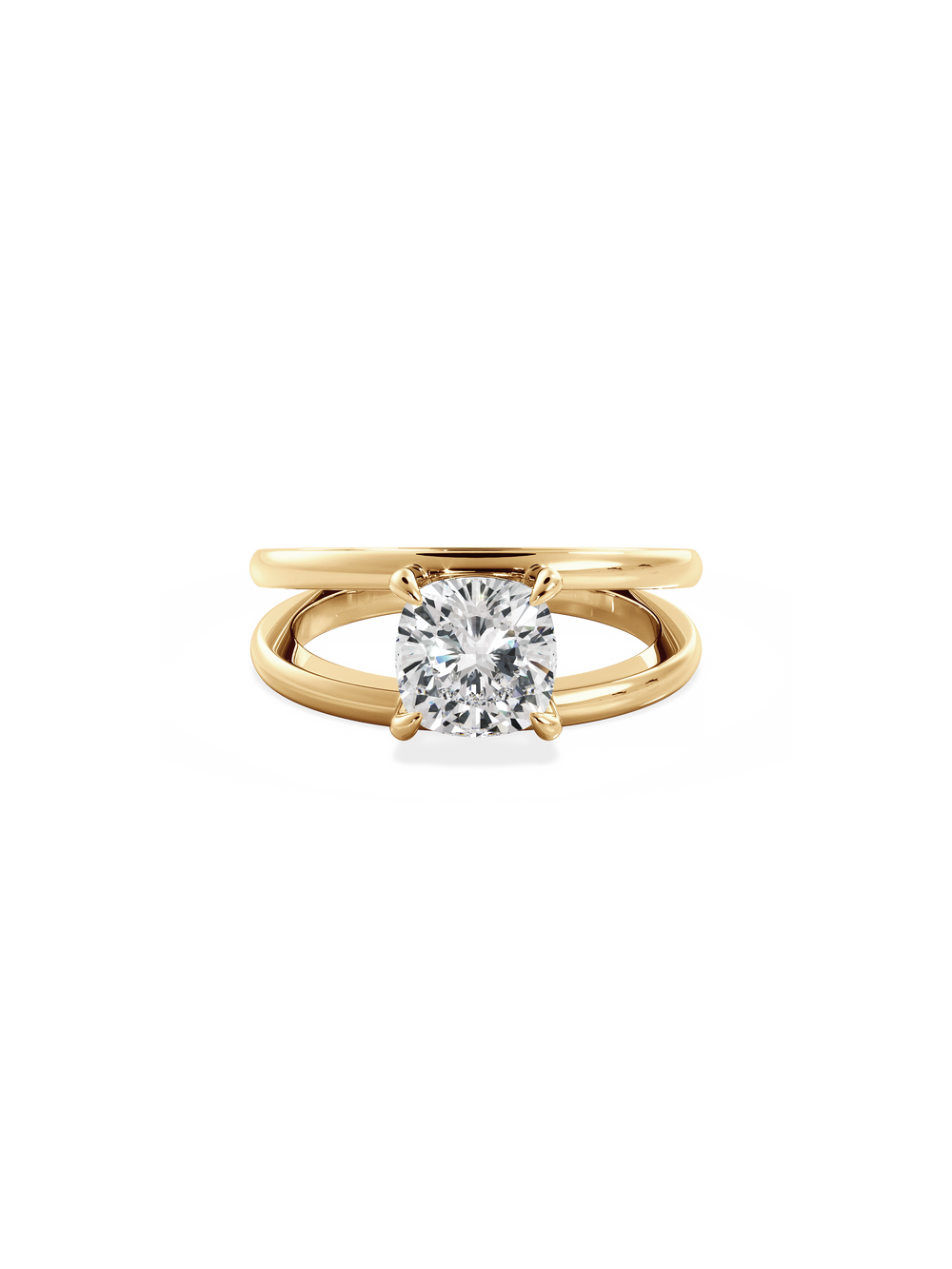 Cushion Signature Double Band Ring - View 