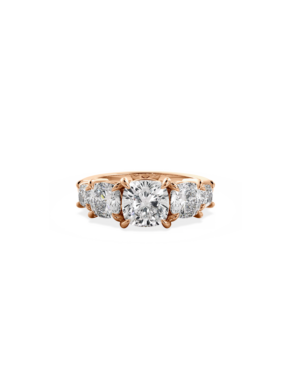 Cushion Signature Five-Stone Ring - View 