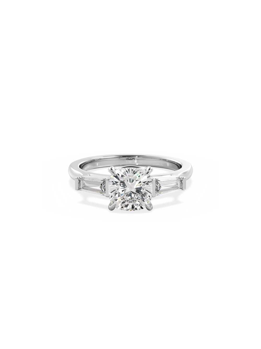 Cushion Lyra Ring - View 