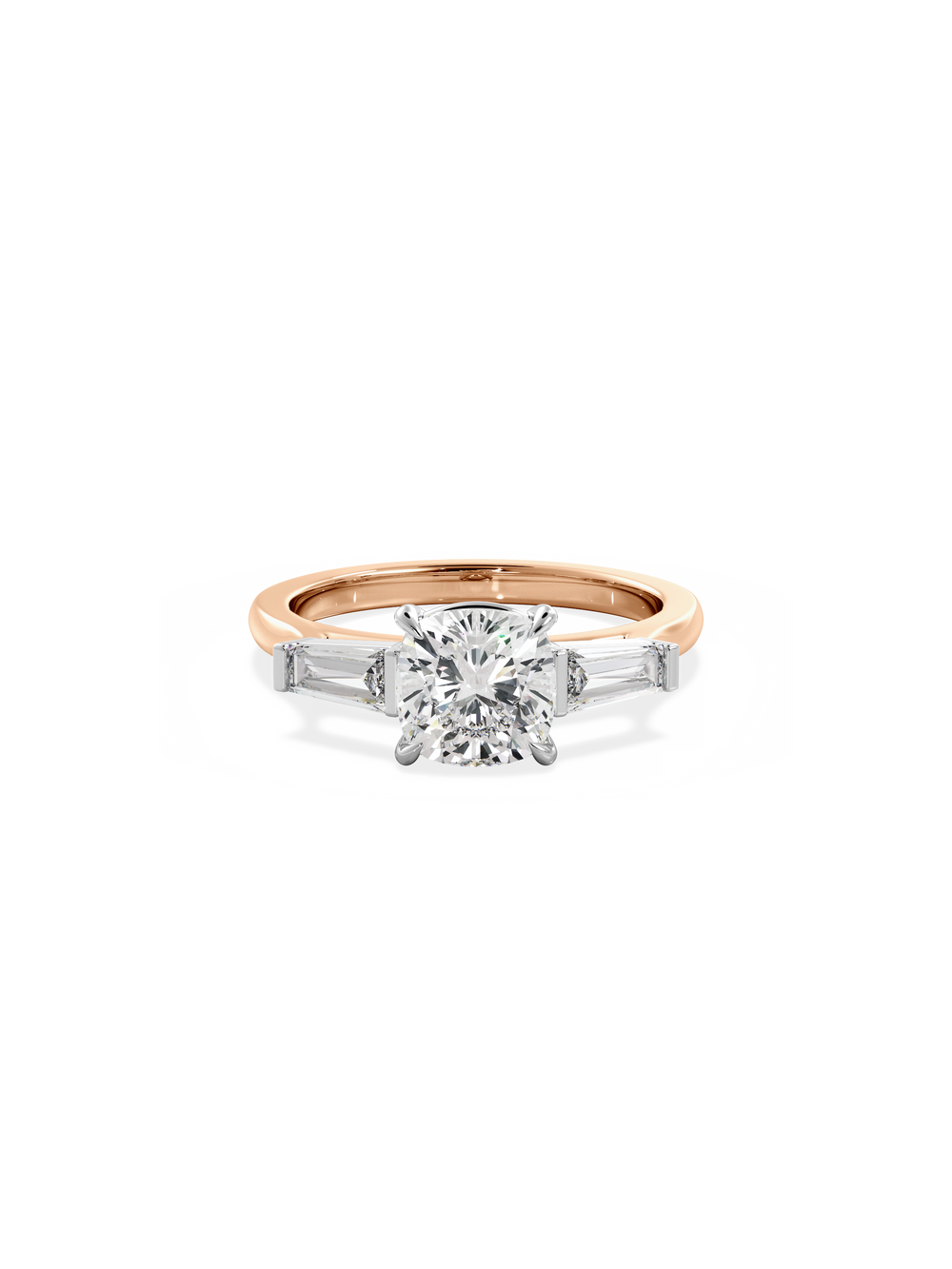 Cushion Lyra Ring - View 