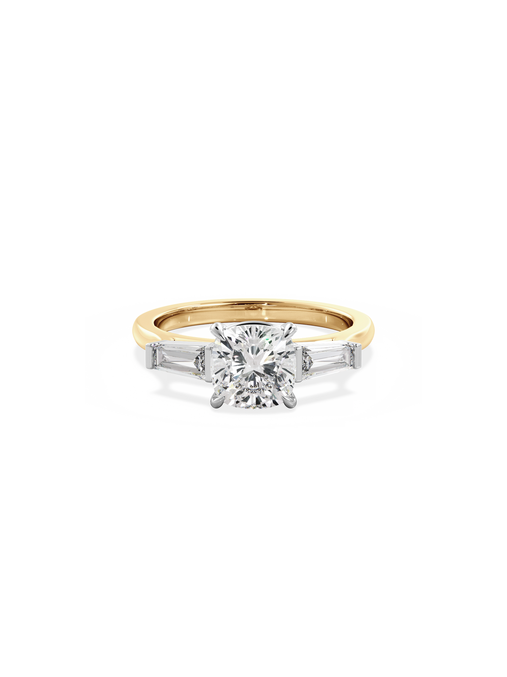 Cushion Lyra Ring - View 