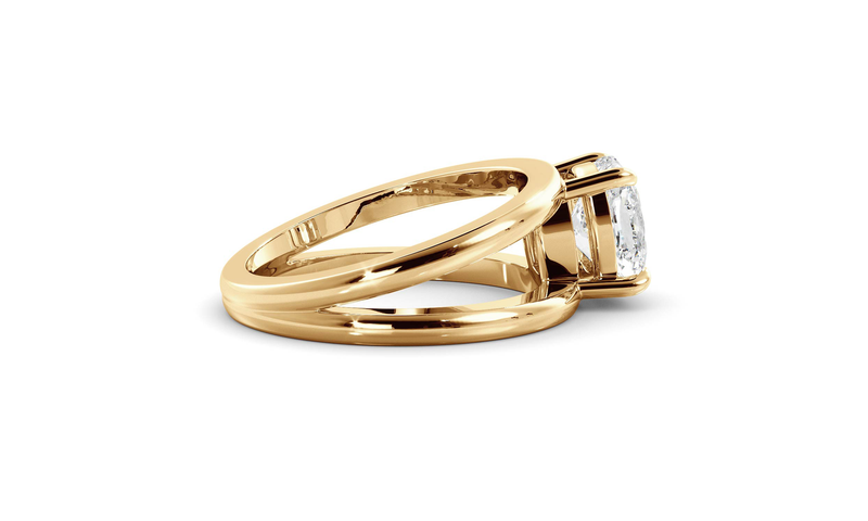 Elongated Signature Double Band Ring